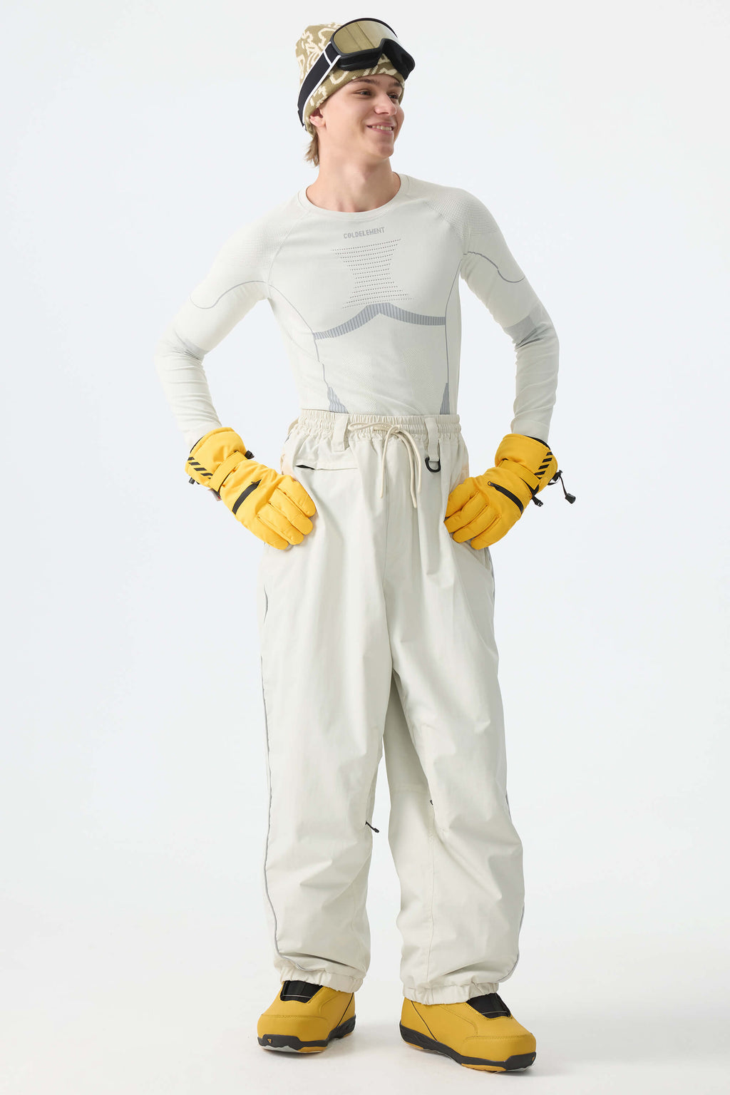 Baggy Reflective Piping Drawstring Snow Pants – Unisex | Gsou Snow