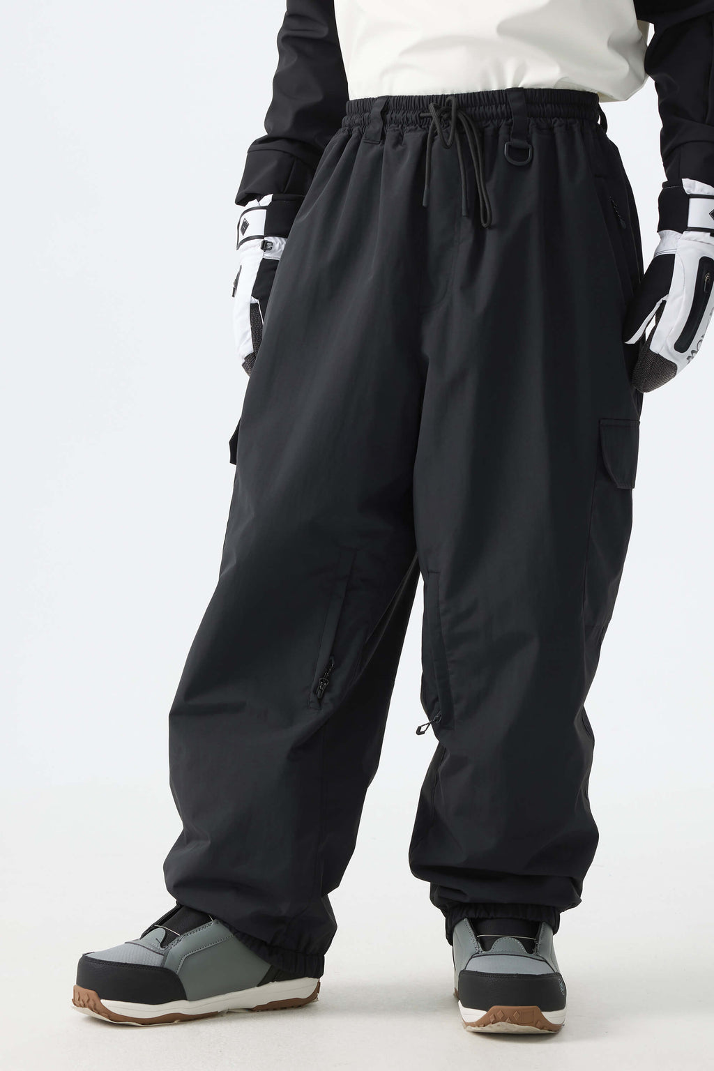 Sleek Sport Utility Hidden Cargo Pockets Baggy Snow Pants – Unisex | Gsou Snow