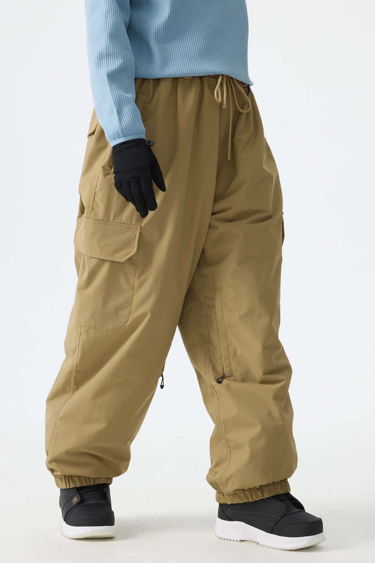 Sleek Sport Utility Hidden Cargo Pockets Baggy Snow Pants – Unisex | Gsou Snow