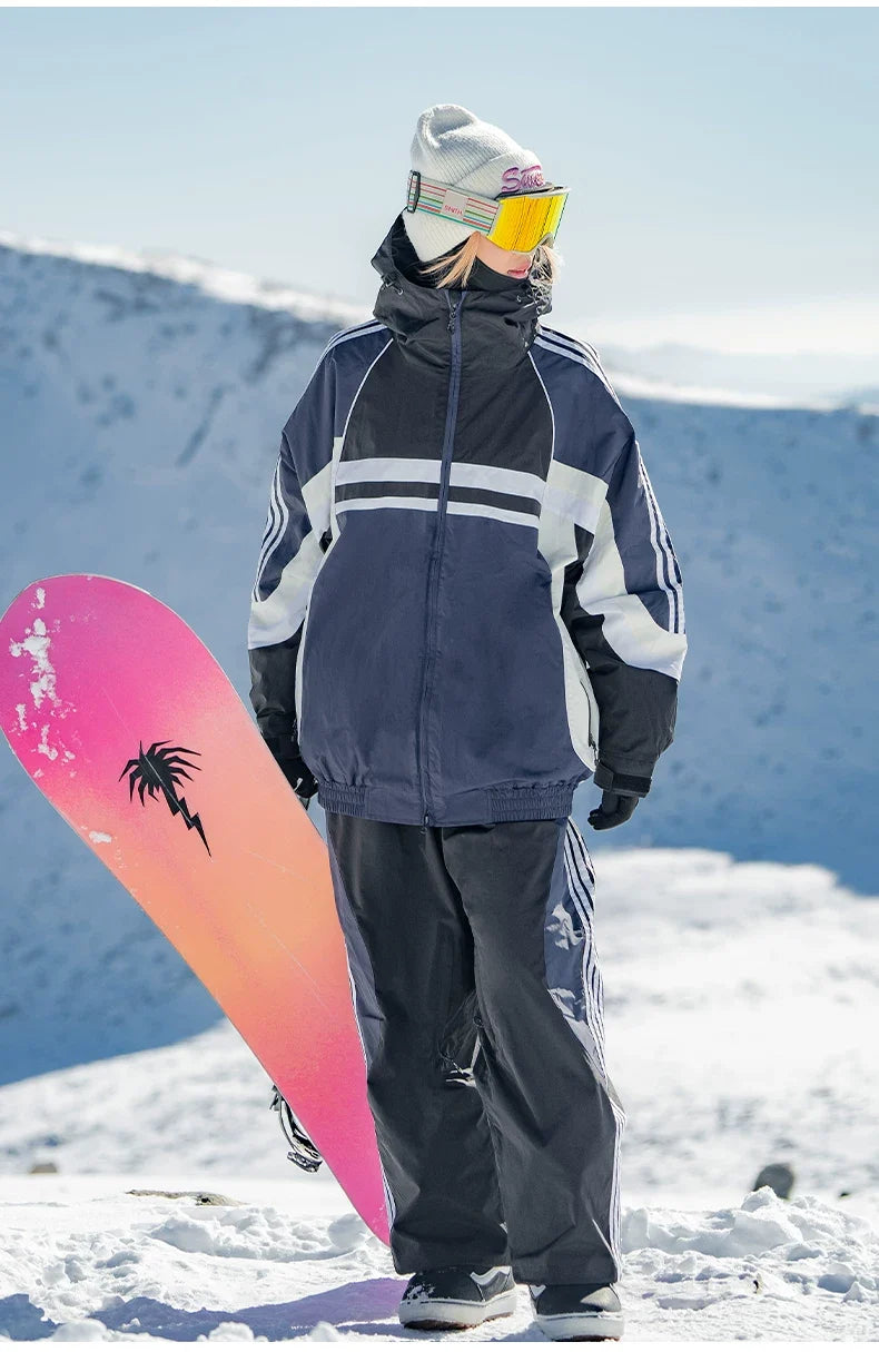 Retro Sporty Side Stripe Snow Pants – Unisex | Gsou Snow