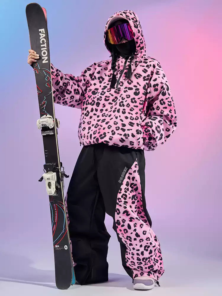 LeopardWave Pullover Ski Jacket - Unisex | Doorek