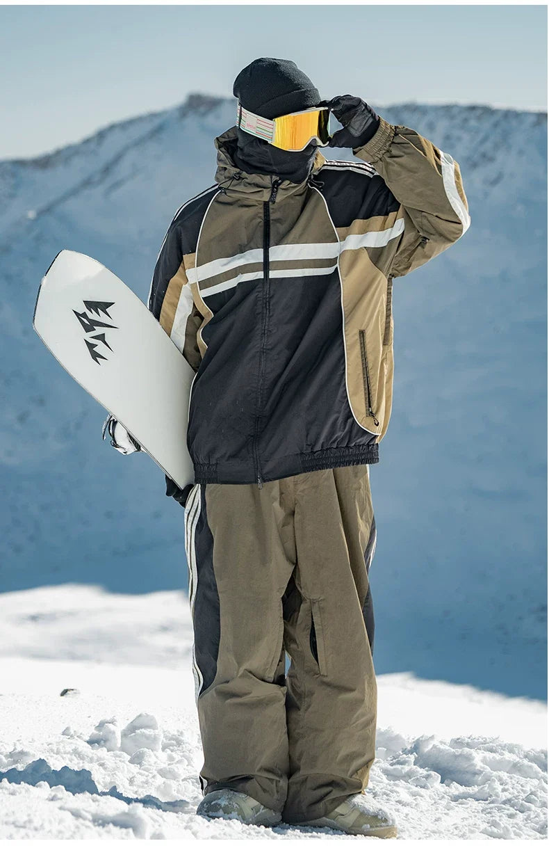 Retro Sporty Side Stripe Snow Pants – Unisex | Gsou Snow
