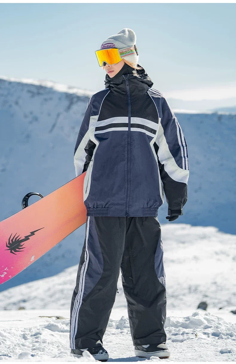 Retro Sporty Side Stripe Snow Pants – Unisex | Gsou Snow