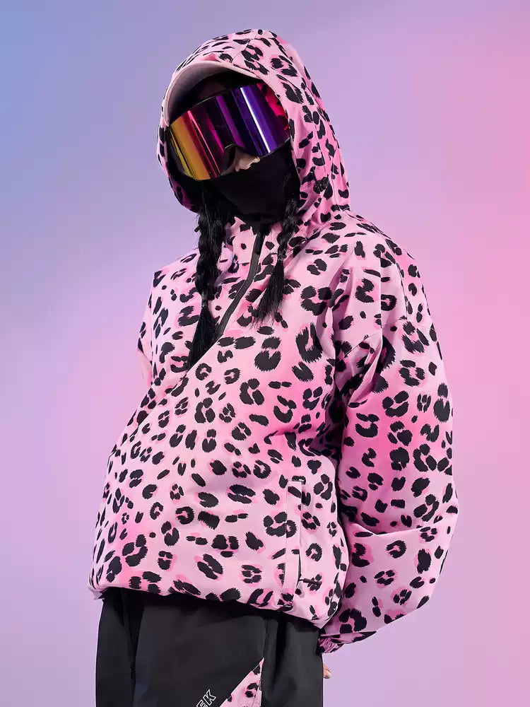 LeopardWave Pullover Ski Jacket - Unisex | Doorek