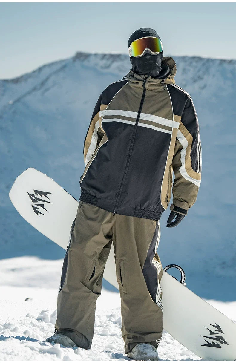 Retro Sporty Side Stripe Snow Pants – Unisex | Gsou Snow