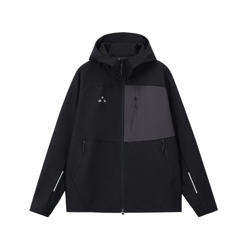 Color-Block Water-Repellent Softshell Hooded Jacket – Unisex | FPA