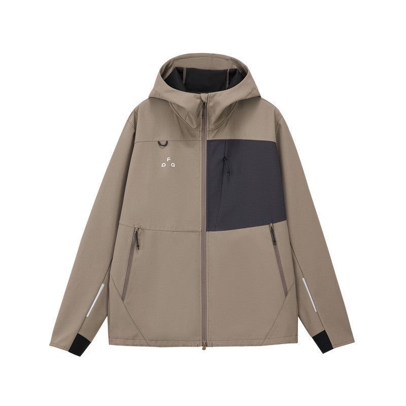 Color-Block Water-Repellent Softshell Hooded Jacket – Unisex | FPA