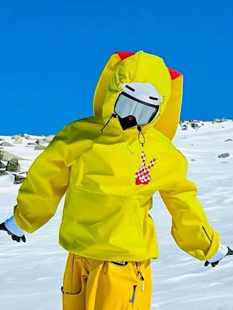 Iconic Rabbit Waterproof Fleece Hoodie – Unisex | Doorek