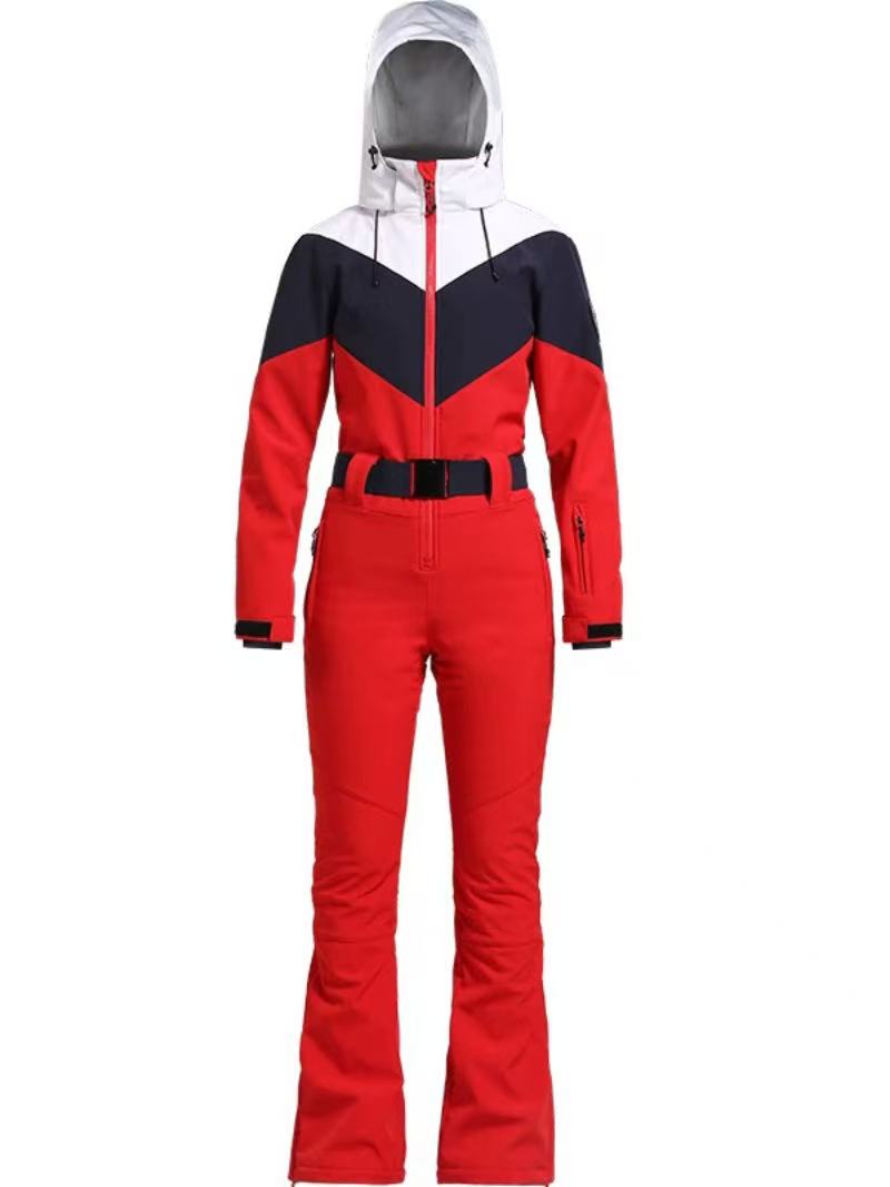 Vintage Color-Block Ski Suit - Women's | Gsou Snow