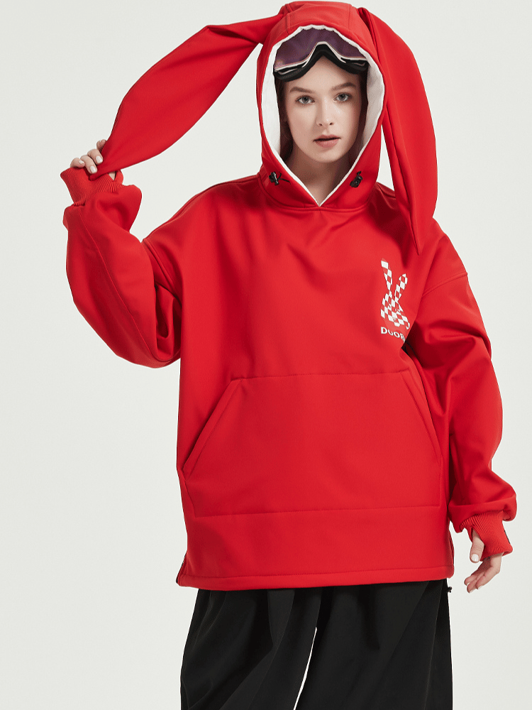 Iconic Rabbit Waterproof Fleece Hoodie – Unisex | Doorek