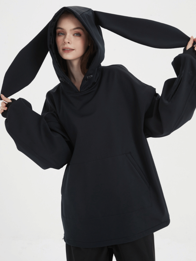 Iconic Rabbit Waterproof Fleece Hoodie – Unisex | Doorek
