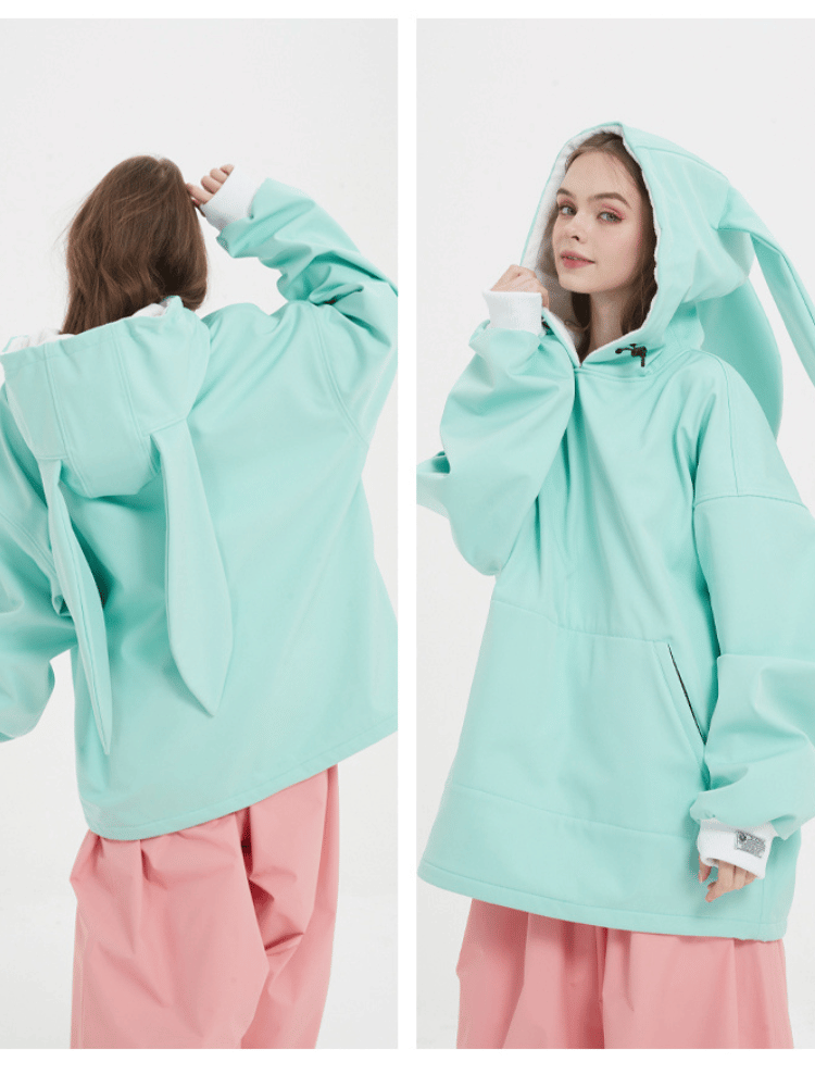 Iconic Rabbit Waterproof Fleece Hoodie – Unisex | Doorek