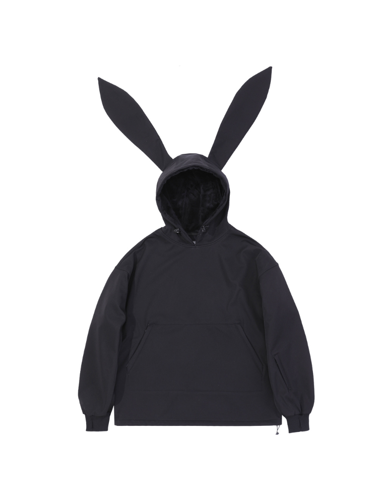 Iconic Rabbit Waterproof Fleece Hoodie – Unisex | Doorek