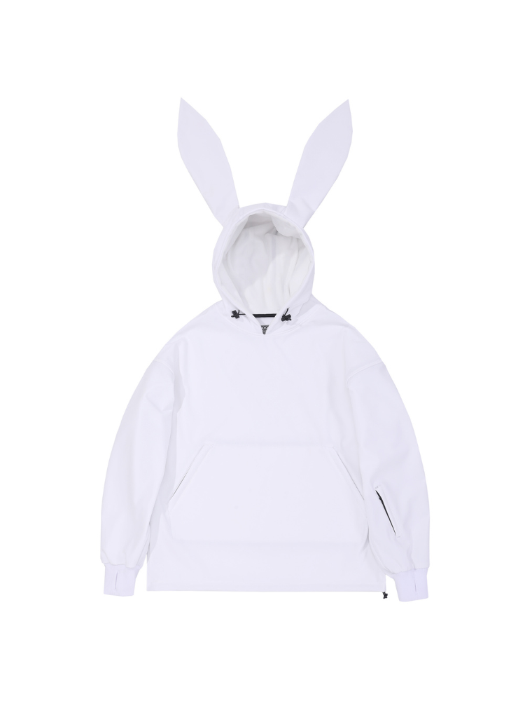 Iconic Rabbit Waterproof Fleece Hoodie – Unisex | Doorek