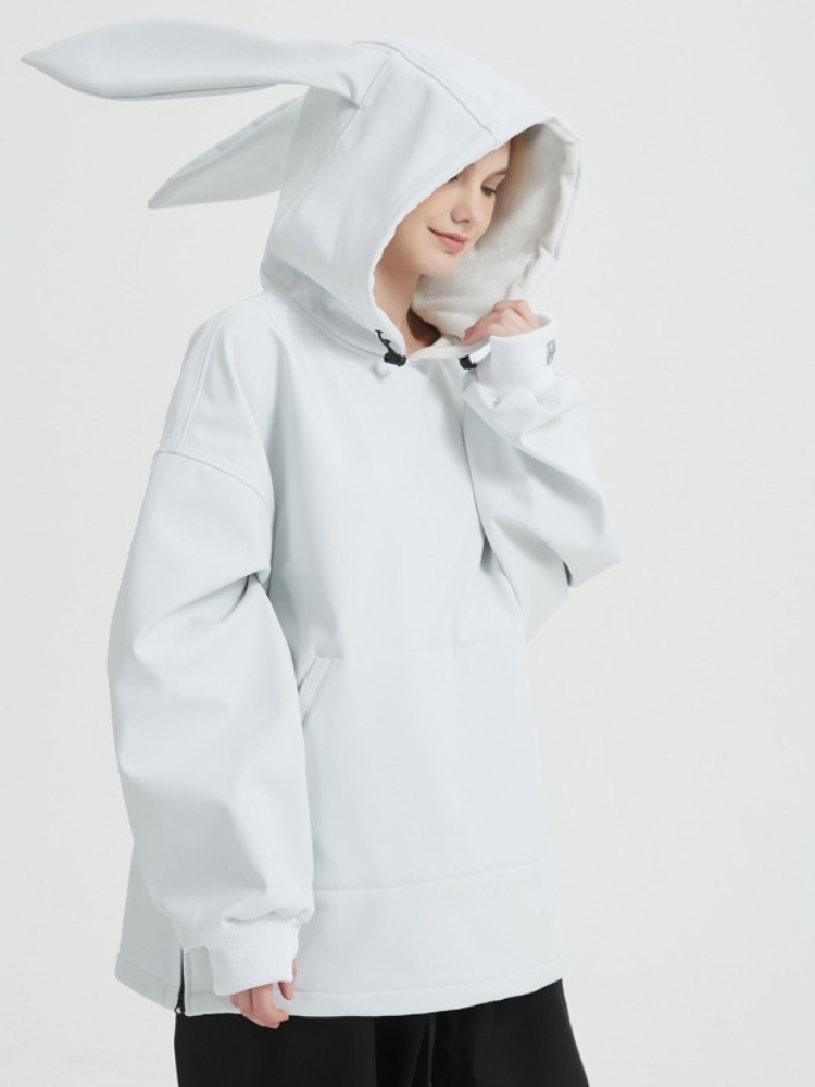 Iconic Rabbit Waterproof Fleece Hoodie – Unisex | Doorek