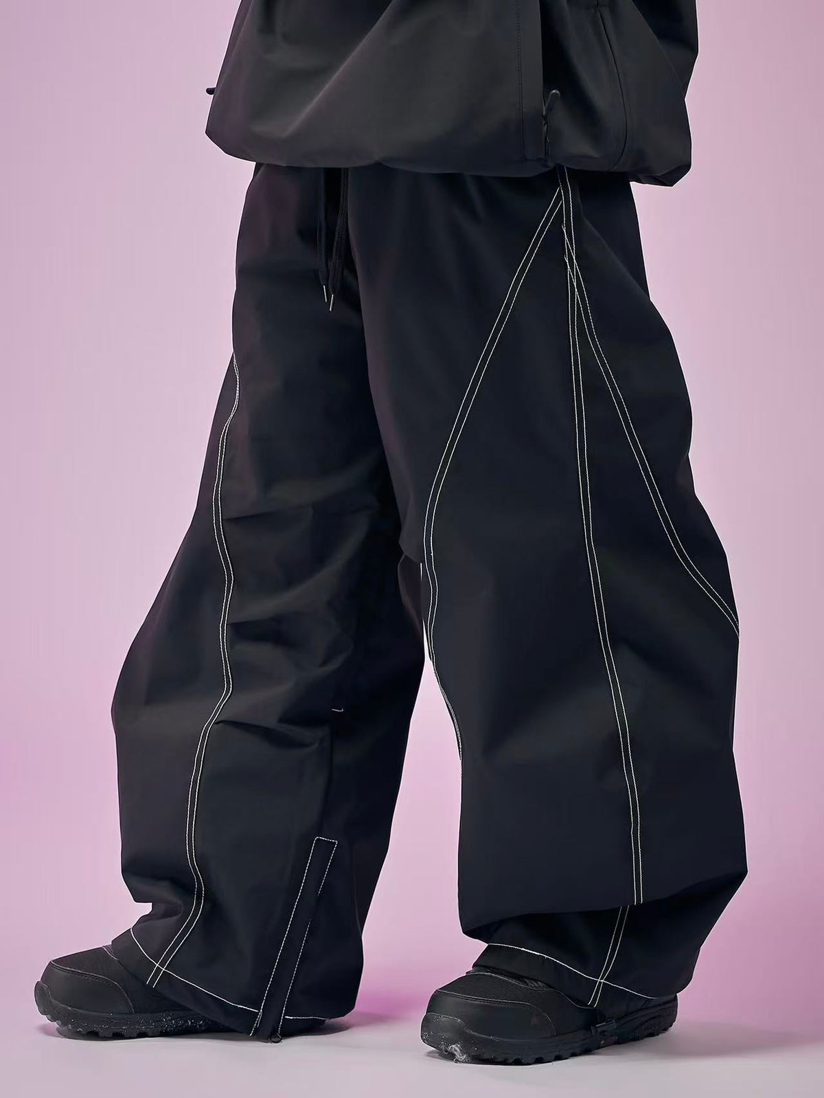 Heat-Layer Tech Cargo  Curved Baggy Ski Pants – Unisex | Doorek