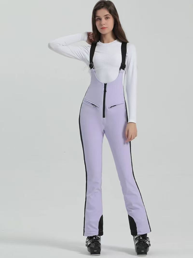 [Clearance] Trendy Slim Fit Snow Bibs - Women's | Gsou Snow