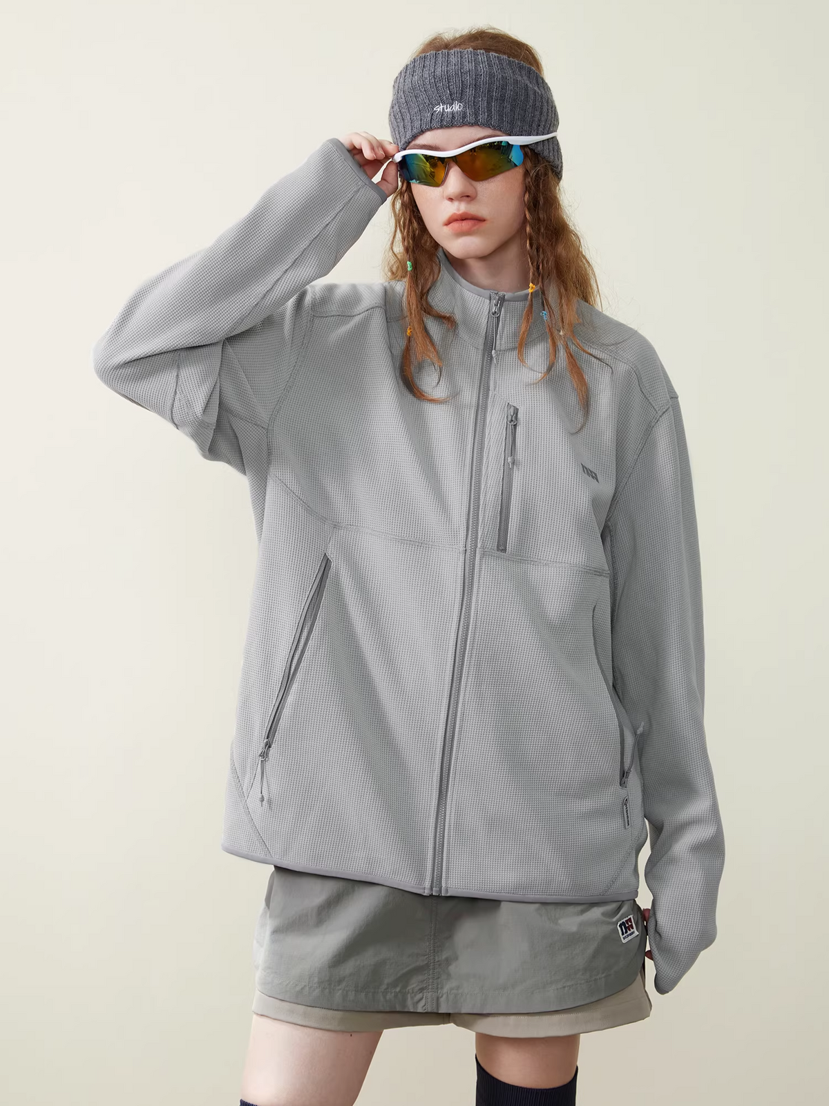 360G Waffle 5A Antibacterial Zip Sweatshirt – Unisex | NOTHOMME