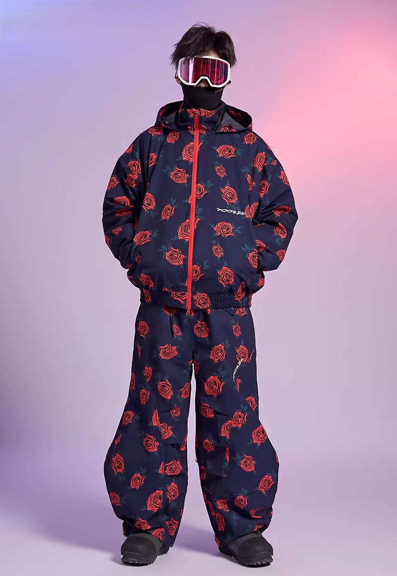 20K Waterproof Rose Camo Snowboard Pants – Unisex | Doorek