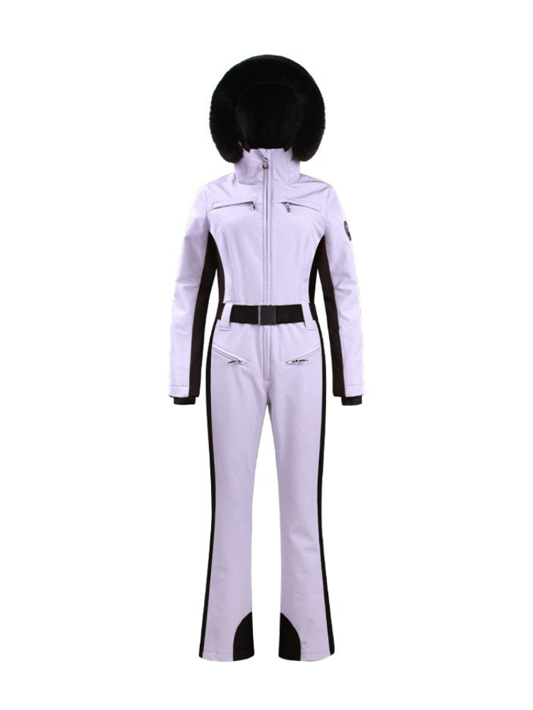 Faux-Fur Slim Ski Jumpsuit – Women's | Gsou Snow
