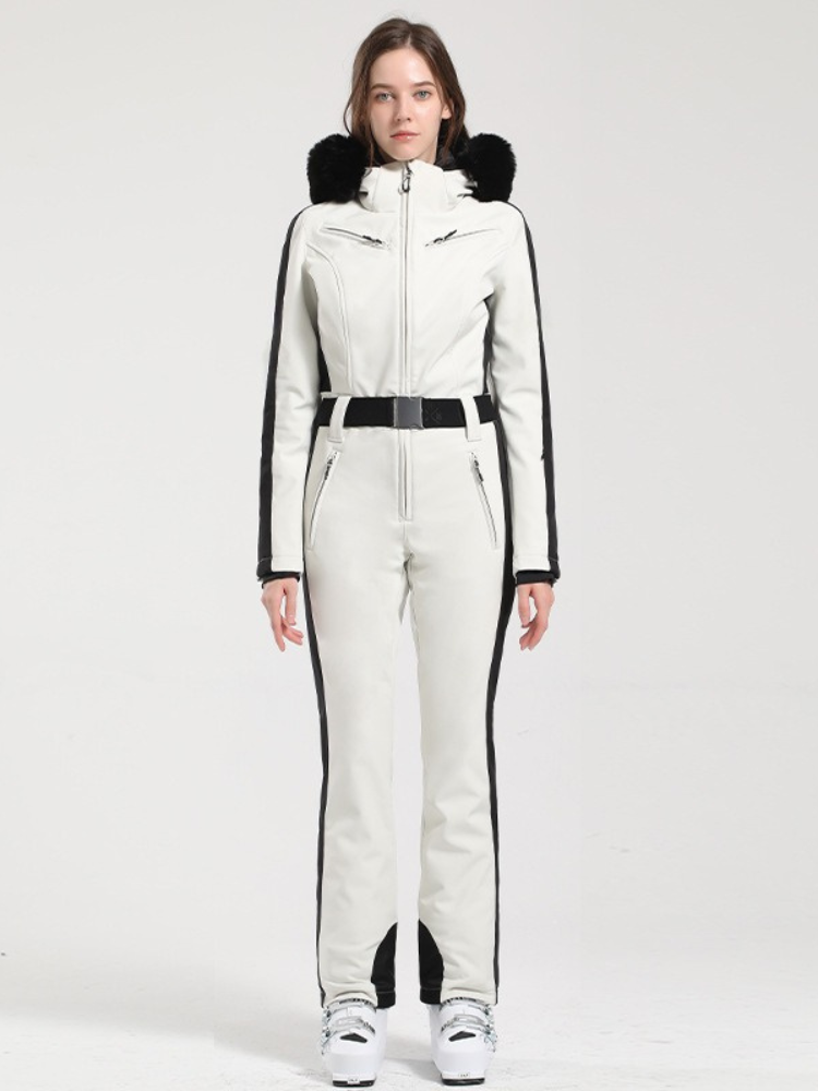 Classic Faux-Fur Ski Jumpsuit – Women's | Gsou Snow