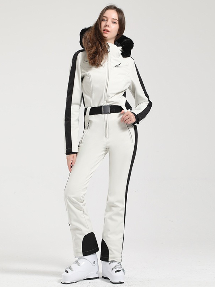 Classic Faux-Fur Ski Jumpsuit – Women's | Gsou Snow