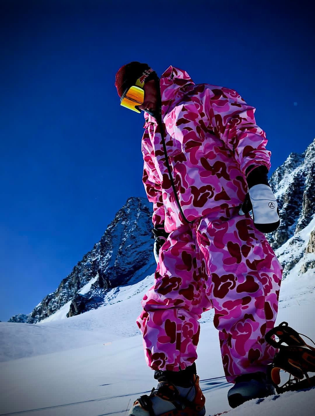 3-Layer Insulated Pink Camo Snowboard Jacket – Unisex | Doorek