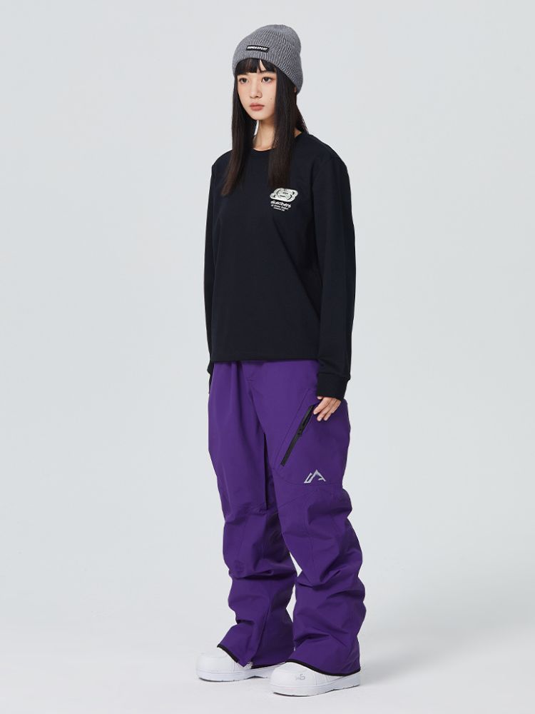 Diagonal Zipper Snow Pants - Women's | Searipe
